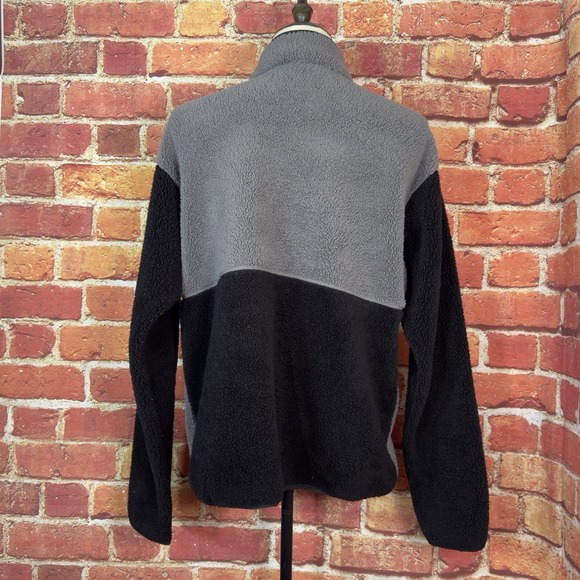 Columbia‎ 1/4 Snap Fleece Pullover Men's Size Large Gray Black Hiking Outdoor - Picture 6 of 14